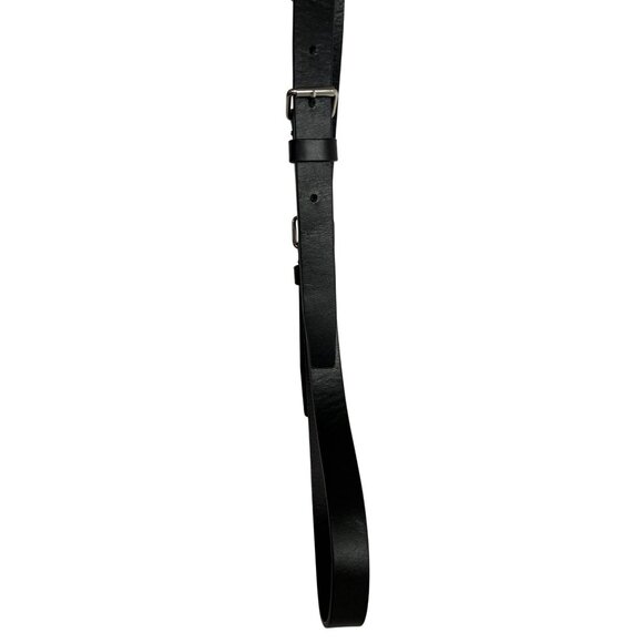 DION LEE Double Buckle Belt in Black - Picture 5 of 5